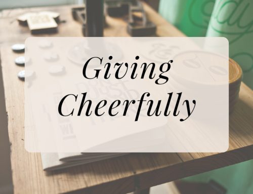 Giving Cheerfully
