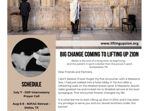 Big Change Coming to Lifting up Zion